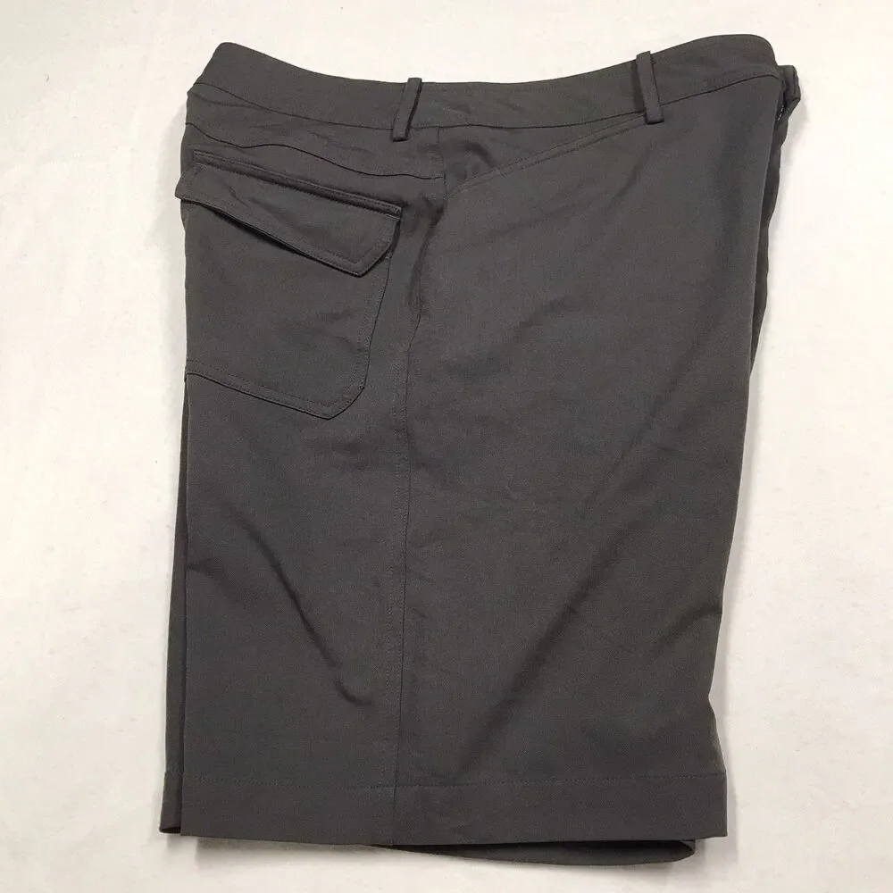 LULULEMON Cadence Commute Shorts Men 32 Gray Stretch Quick Dry Casual Chino
